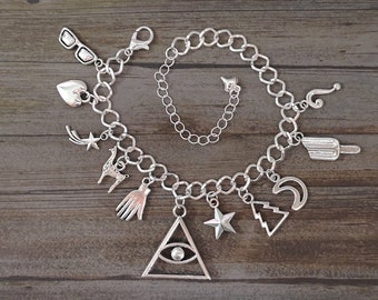 Gravity Falls Inspired Charm Bracelet