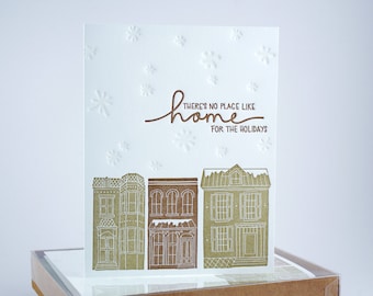 6-Pack Home for the Holidays | Letterpress Printed Holiday Card