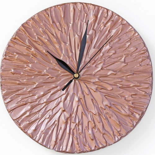 Rose Gold Decor Wall Clock Unique Wall Clock Modern WALL Etsy
