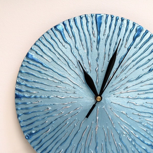Blue Wall Clock Etsy Australia