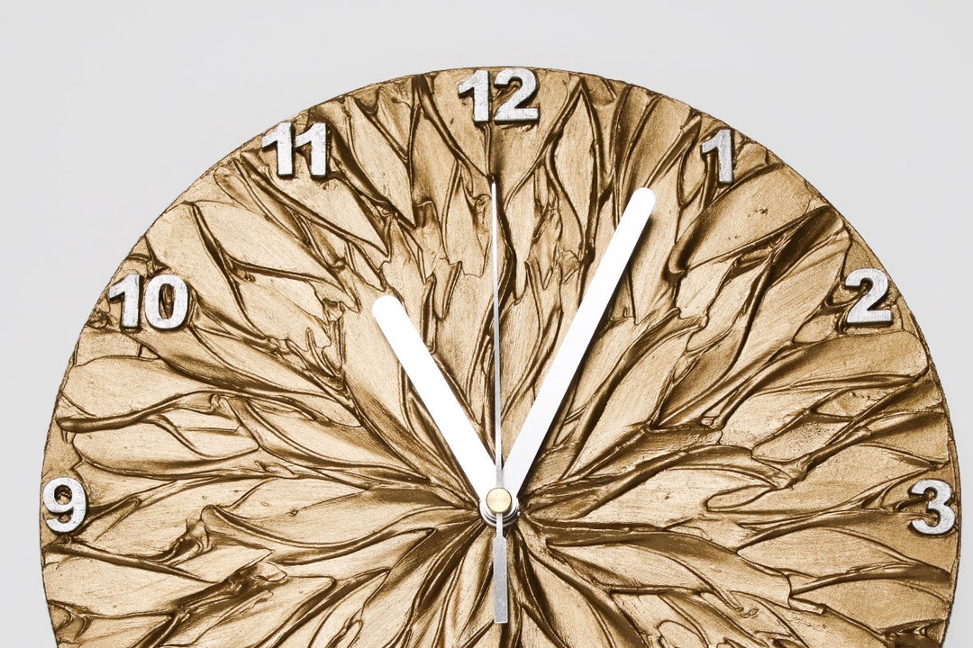 BRONZE WALL CLOCK Bronze Original Painting Clock Bronze Etsy