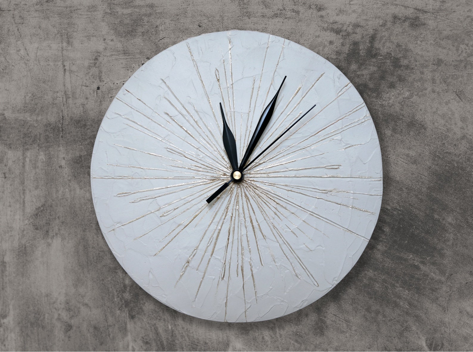 White Clock Modern WALL CLOCK White Wall Clock Wood Clock Etsy