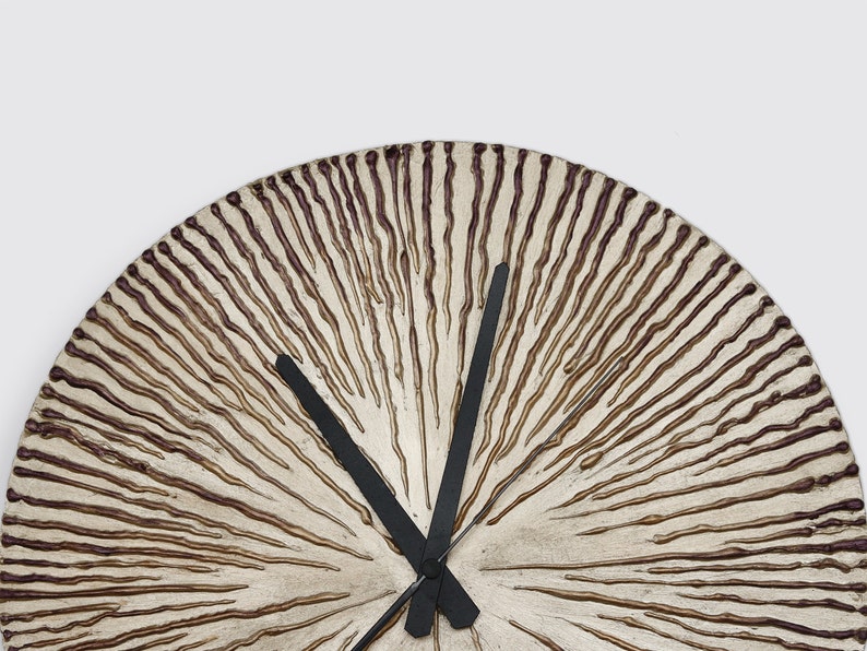 Modern Large Clock Gold WALL CLOCK Gold Bronze Home Decor Etsy