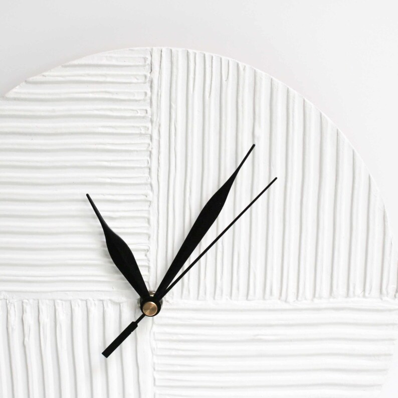 Unique SILVER CLOCK Modern Wall Clock Office Decor Etsy