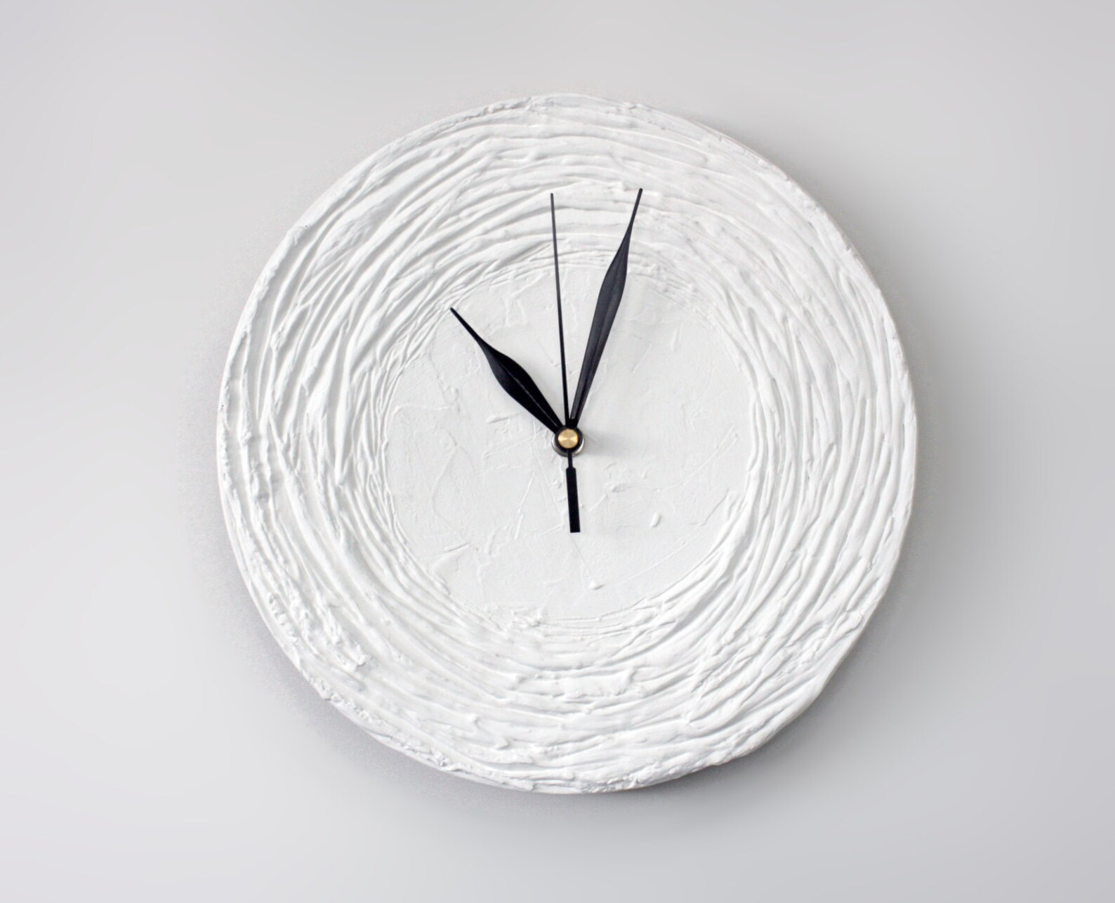 WHITE Clock Modern WALL CLOCK White Home Decor White Wall Etsy