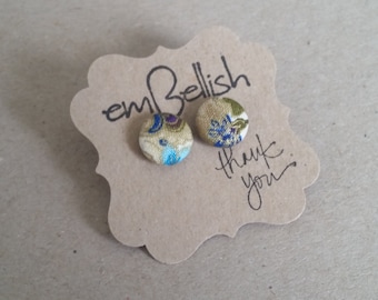 Fabric Button Studs *free shipping*