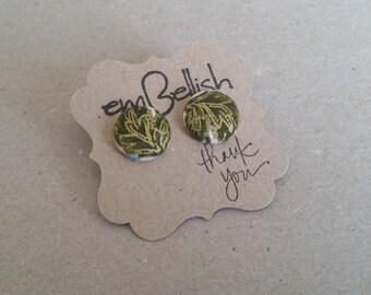 Fabric Button Studs *free shipping*