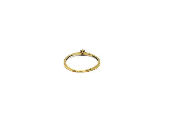 Tiny diamond ring ~ Petite diamond ring ~ Yellow … - image 3