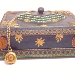 Vintage Holzbox ~ Schmuck-Box ~ Aufbewahrungsbox ~ dekoriert Box ~ alten Schmuckstück Box ~ Holzbox ~ Home Dekor ~ Andenken-Box ~ Geschenkidee für sie