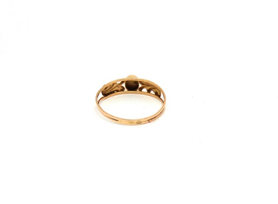 Gold signet ring ~ 14k gold signet ~ 585 yellow g… - image 4