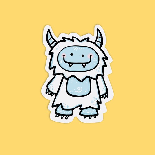 Yeti Sticker / Vinyl Sticker / Laptop Sticker / Water Bottle Etsy