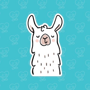 Llama Sticker / Vinyl Sticker / Laptop Sticker / Water Bottle Sticker / Vinyl Decal / Journal Sticker