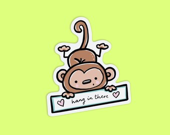 Hang In There Buddy Inspirational Sticker Kind Decal Bumper Car