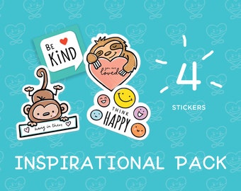 Inspirational Sticker Set / Vinyl Stickers / Laptop Stickers / Water Bottle Stickers / Vinyl Decals / Journal Stickers