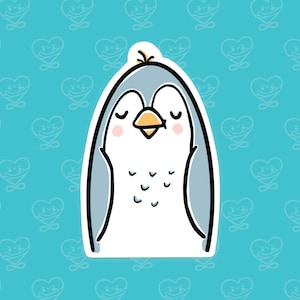 Penguin Sticker / Vinyl Sticker / Laptop Sticker / Water Bottle Sticker / Vinyl Decal / Journal Sticker