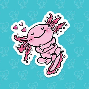 Axolotl Sticker / Vinyl Sticker / Laptop Sticker / Water Bottle Sticker / Vinyl Decal / Journal Sticker