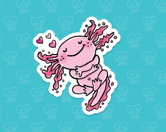 Axolotl Sticker / Vinyl Sticker / Laptop Sticker / Water Bottle Sticker / Vinyl Decal / Journal Sticker