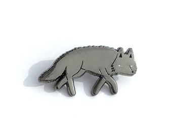 Wolf Enamel Pin - Animal Pin, Pin Badge, Hard Enamel Pin, Animal Brooch, Lapel Pin, Small Gift, Woodland Animal