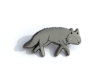 Wolf Emaille Pin Abzeichen