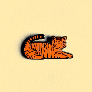 Tiger Enamel Pin - Cute Animal Pin, Pin Badge, Hard Enamel Pin, Animal Brooch, Lapel Pin, Small Gift, Jungle Animal, Tiger Lover Gift