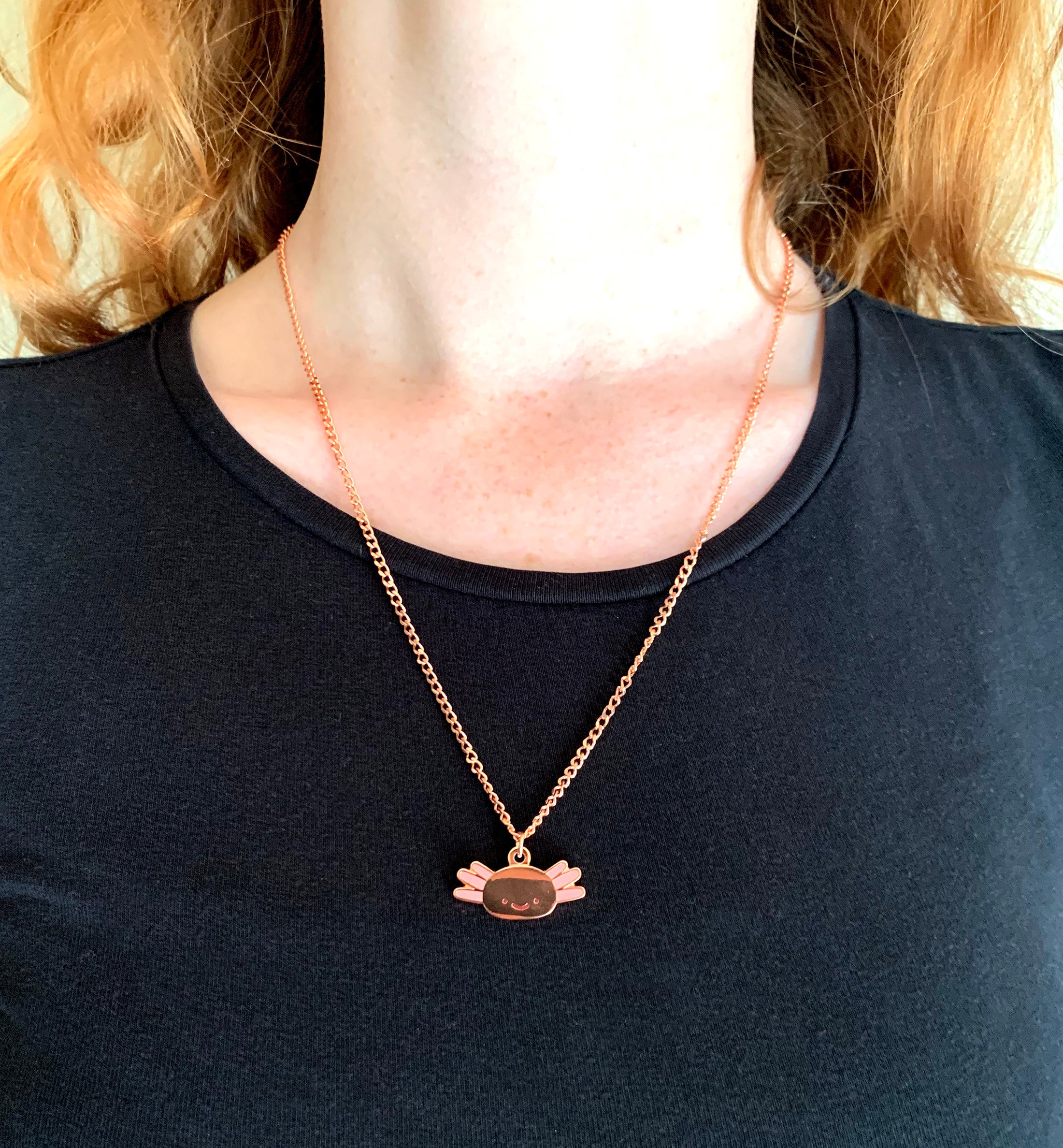 Collana di Axolotl - Ciondolo a forma di animale dei cartoni