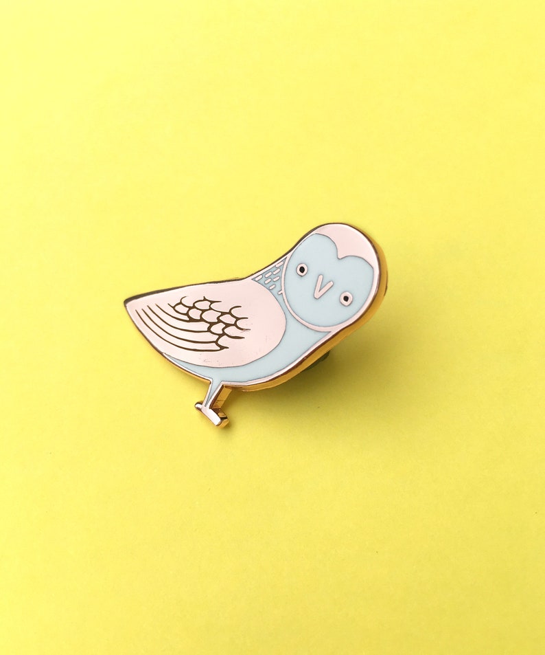 Barn Owl Enamel Pin Cute Animal Pin Pin Badge Hard Enamel Etsy