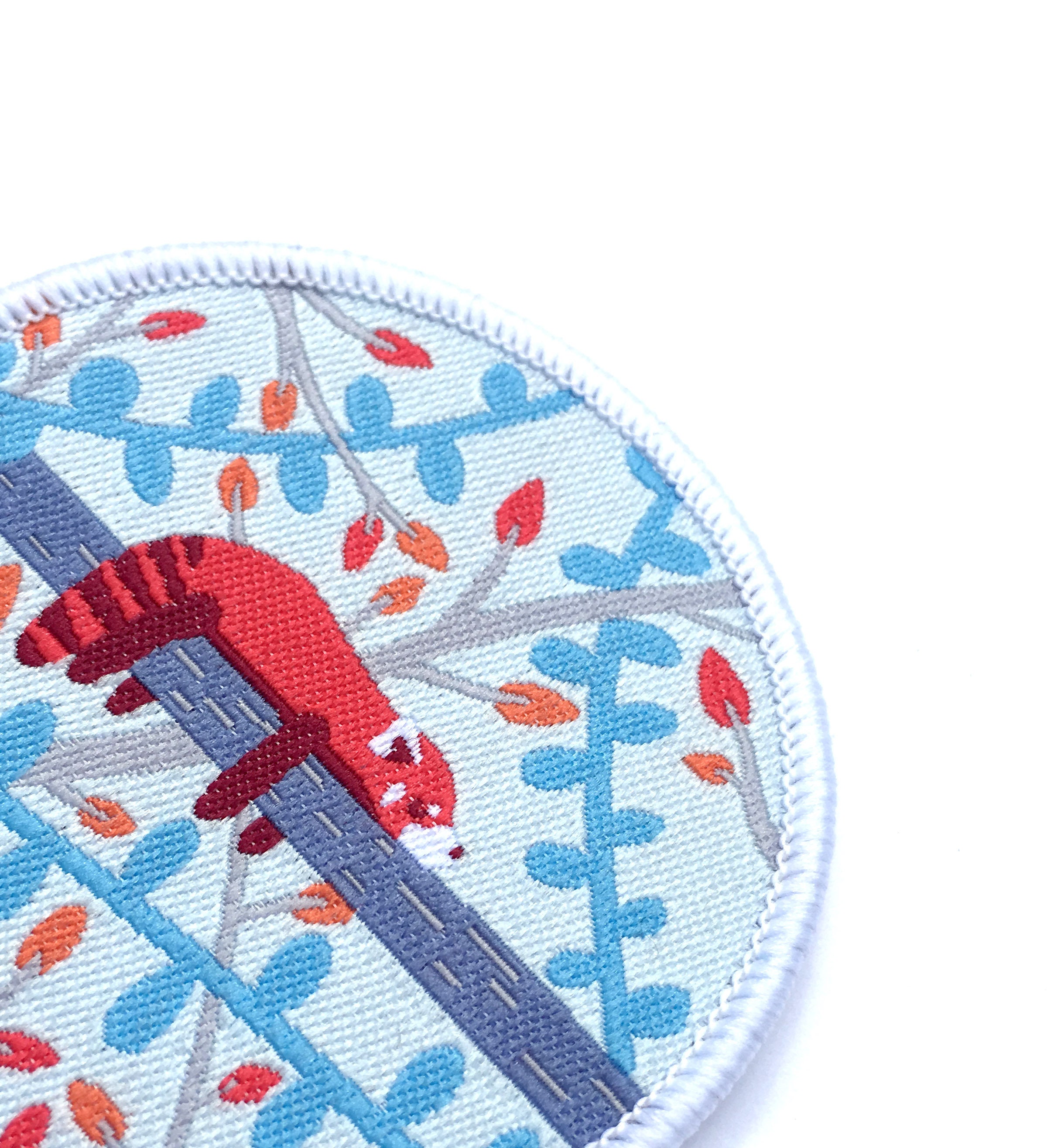 Red Panda Patch - Woven Iron-on Patch, Cute Animal Illustration, Woven ...