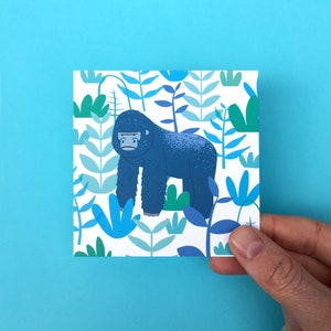 Forest Animals Postcard Set 40% goes to WWF Charity Square Mini Print Pack, Jungle Animal Illustration, Wildlife Cards, Nursery Prints image 7