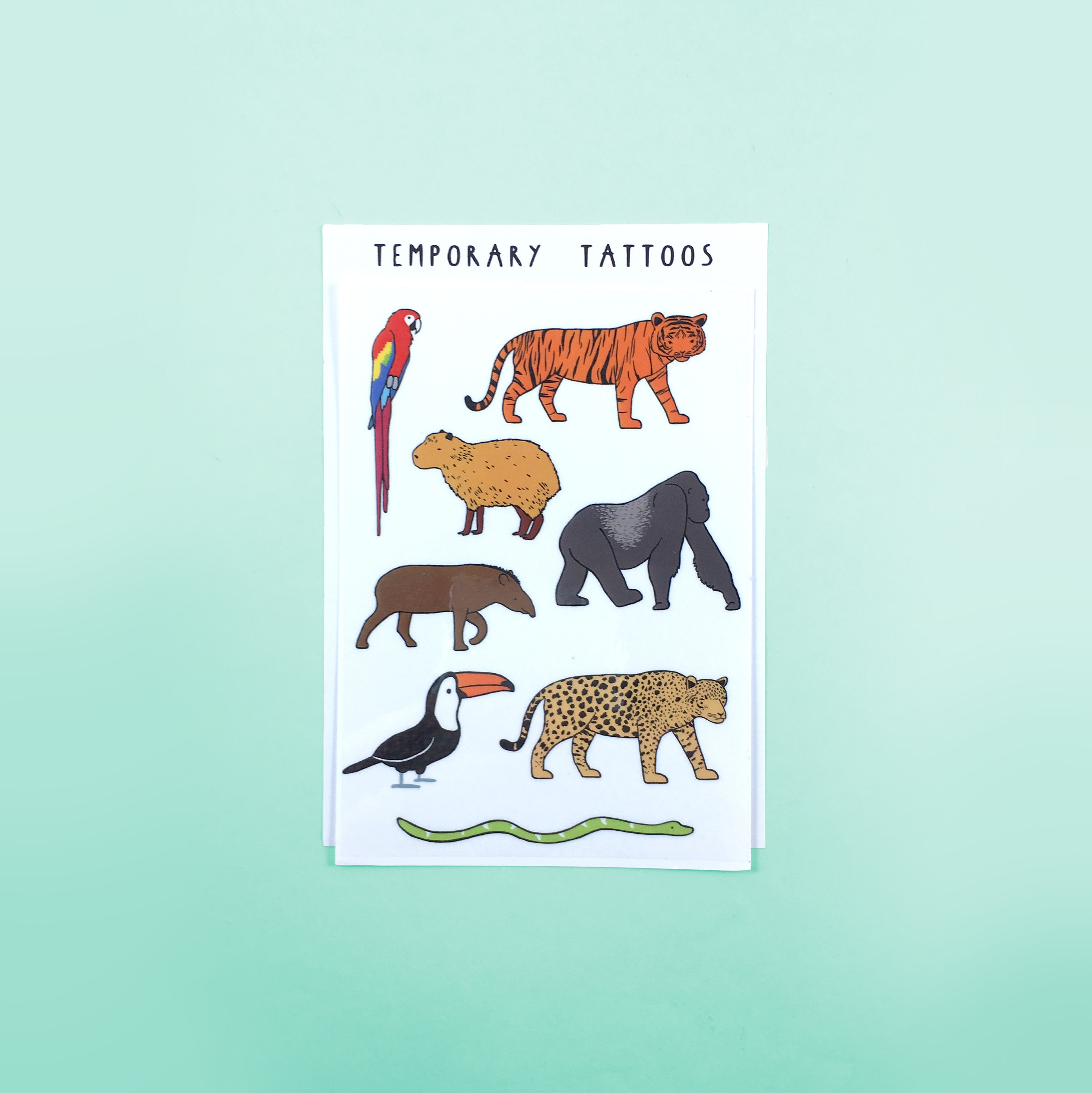 Alaskan Formline Animal Temporary Tattoos