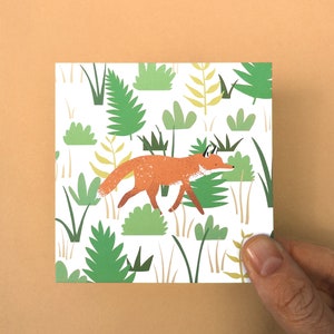 Forest Animals Postcard Set 40% goes to WWF Charity Square Mini Print Pack, Jungle Animal Illustration, Wildlife Cards, Nursery Prints image 6