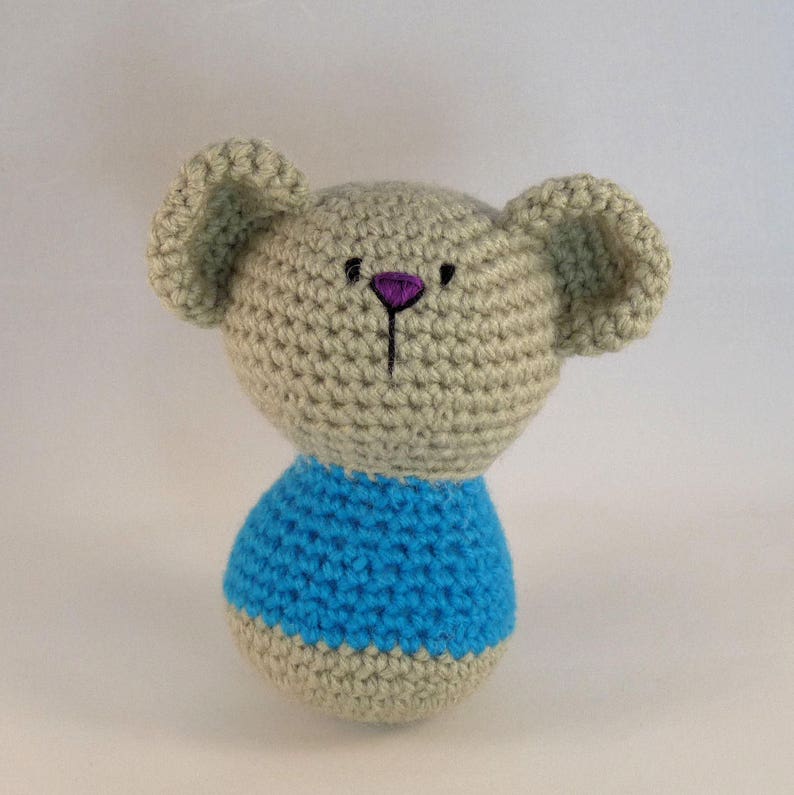 Amigurumi Bear, Crochet Toy Bear, Little Bear, Stocking Stuffer, Mini Amigurumi, Baby Safe Toy, Australian Made Blue