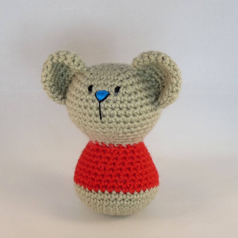 Amigurumi Bear, Crochet Toy Bear, Little Bear, Stocking Stuffer, Mini Amigurumi, Baby Safe Toy, Australian Made Red