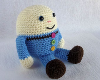 Humpty Dumpty Doll, Crochet Amigurumi Humpty Dumpty.