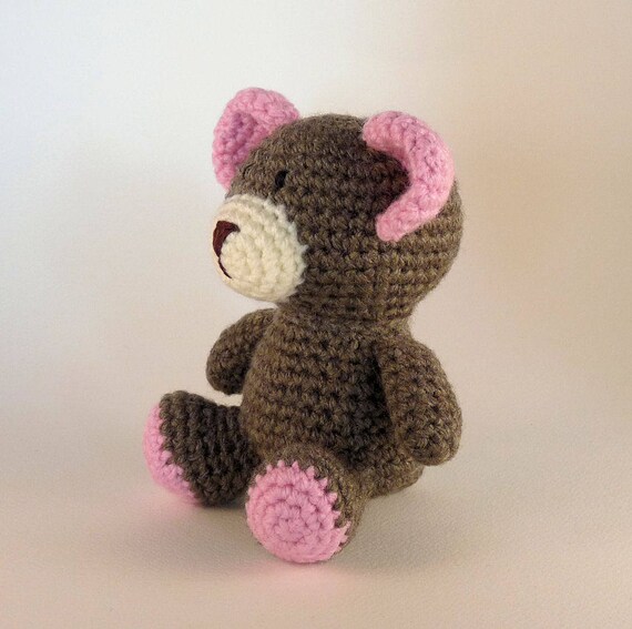 Amigurumi Bear Crochet Teddy Bear With Pastel Pink or Blue