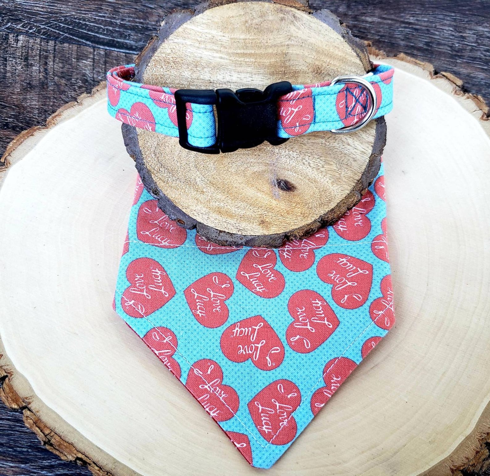 50's I Love Lucy dog Collar and matching accessories Etsy