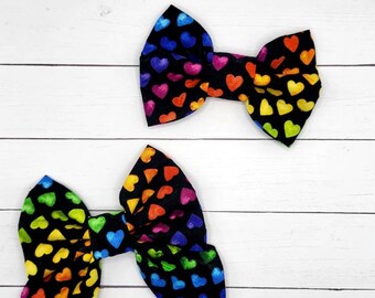 Rainbow hearts.  Truly cuter in person.