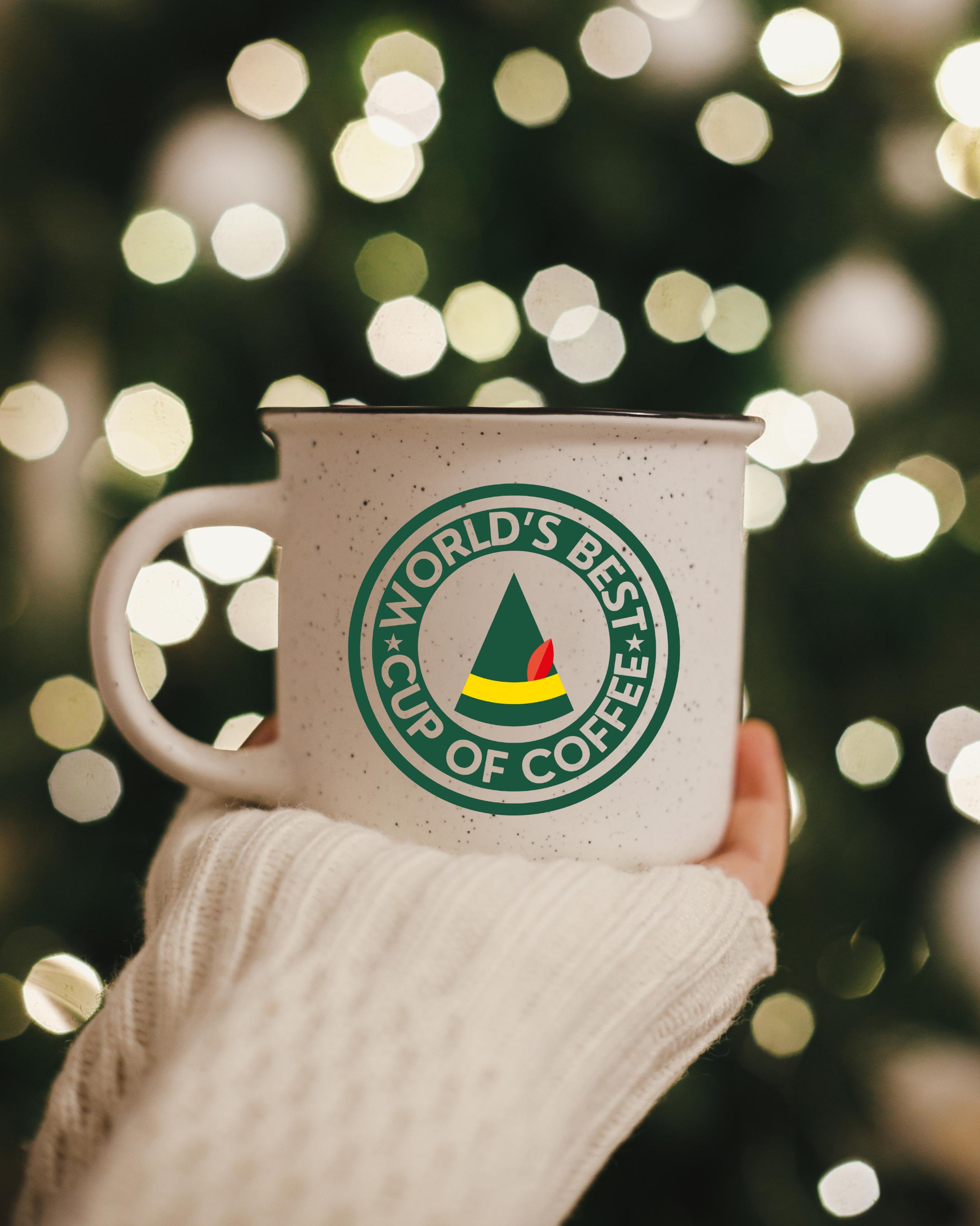 Worlds Best Cup of Coffee Elf - Etsy Singapore