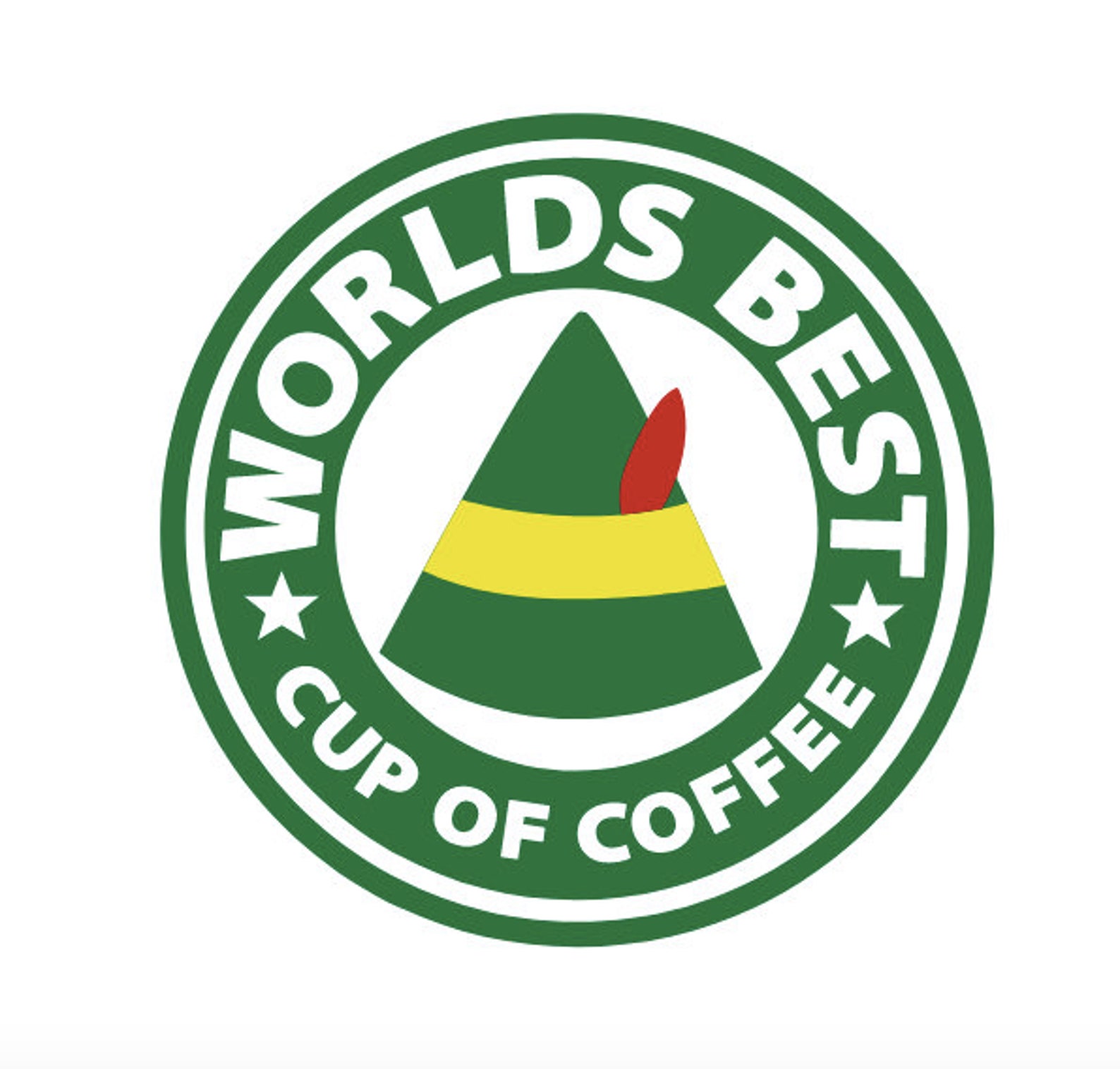 World's best cup of coffee buddy the elf decal sticker Etsy