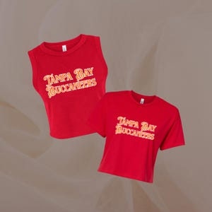 tampa bay buccaneers crop top | made in tampa women's nfl shirt