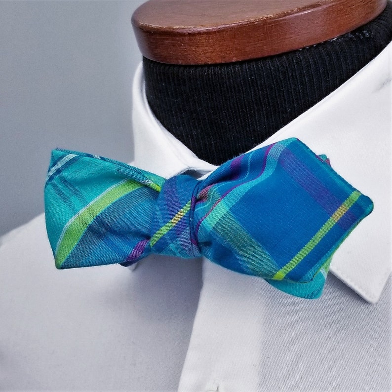 Kentucky Derby Men's SelfTie Pointed Bow Tie Vibrant Etsy