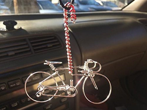 ONE WIRE Christmas Candy Cane Mountain Bicycle Ornaments Gifts for Bike  Lovers Riders car Tree Hanger Desk Shelf Cycling Decor 