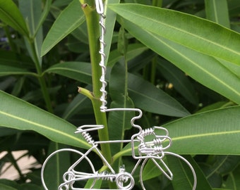 Handmade Bicycle Ornament Special Cycling Birthday Gift -Bike Decor,Artistic Tree Car Hanger,Unique Cyclist Holiday Biking Gifts Biker Rider