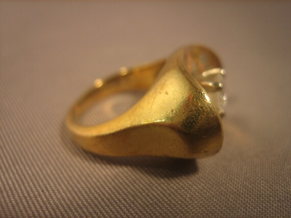 Diamond and Tri-Color Gold Ring 14 Karat Gold - image 2