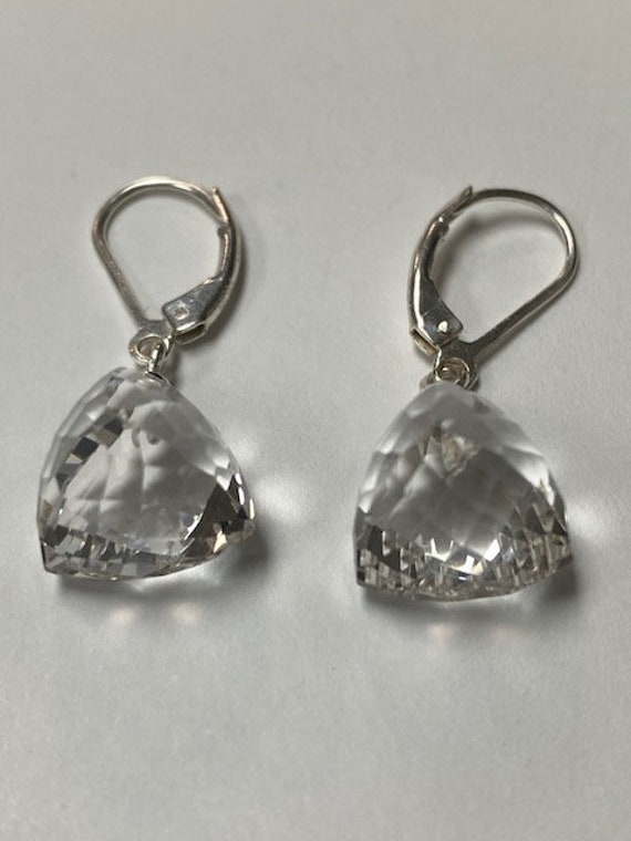 Quartz Earrings Sterling Silver Pierced