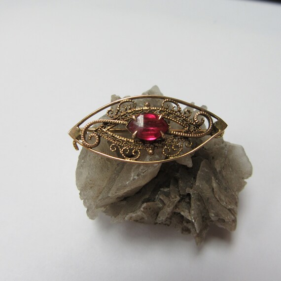 Antique ruby brooch outlet
