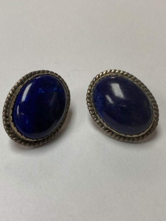 Lapis Earrings Lapis Lazuli Sterling Silver Earrin