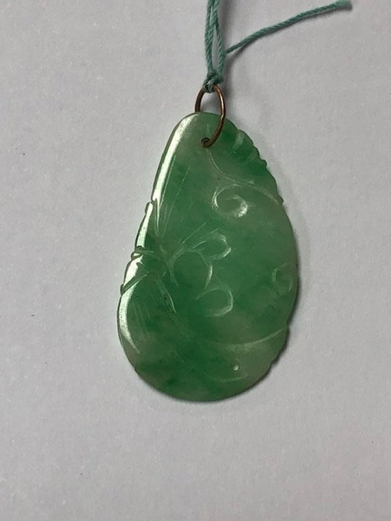 Jade Pendant Carved Natural Jade Green Jade