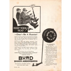 Burd Gilman Shock Absorbers 1926 Car Parts Print Ad Antique Car Memorabilia Vintage Car Parts Advertisement Antique Automobile Photo Ads