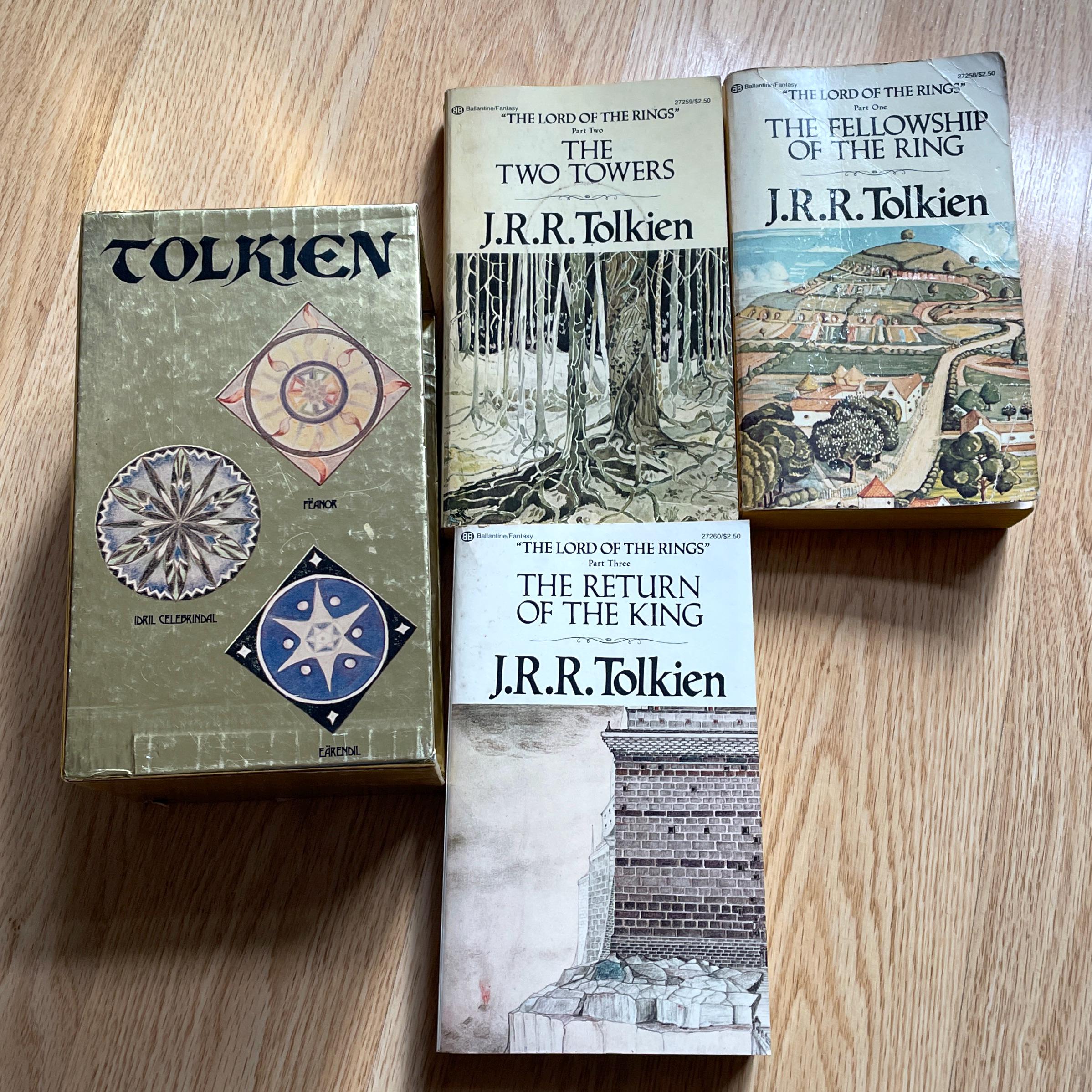 Tolkien Vintage Box Set Books - Etsy