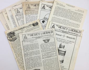 Vintage Newsletters The Heisey Herald Heisey Collectors Club Washington DC Vintage Glassware Memorabilia Glass Collectors Ephemera